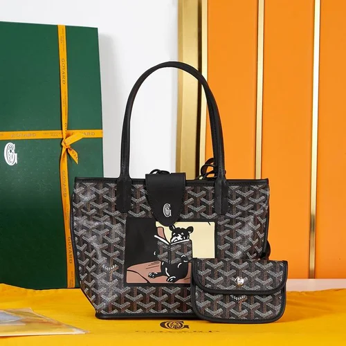 11 Goyard Handbag Medium Women Luxury Coated Gilbert Canvas