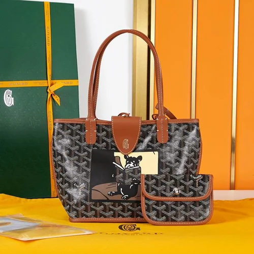 11 Goyard Handbag Medium Women Luxury Coated Gilbert Canvas