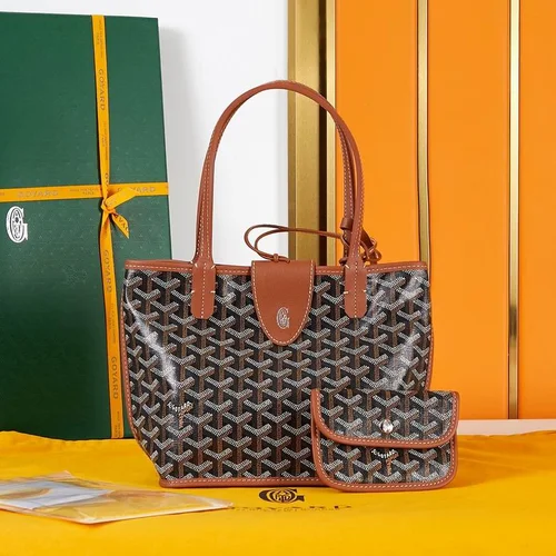 11 Goyard Handbag Medium Women Luxury Coated Gilbert Canvas