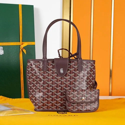 11 Goyard Handbag Medium Women Luxury Coated Gilbert Canvas