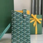 Goyard Original Cell Phone Bag Authentic Mini Coated Canvas