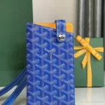 Goyard Original Cell Phone Bag Authentic Mini Coated Canvas