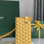 Goyard Original Cell Phone Bag Authentic Mini Coated Canvas