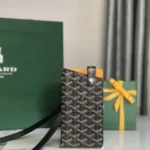 Goyard Original Cell Phone Bag Authentic Mini Coated Canvas