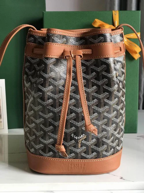 Goyard Original Bucket Bag Authentic Coated Canvas Luxury