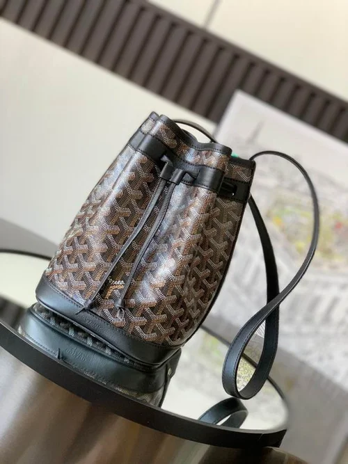 11 Goyard Bucket Bag Small Drawstring Women Luxury Coated Canvas