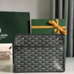 Goyard Original Toiletries Pouch Authentic Coated Canvas