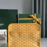 Goyard Original Toiletries Pouch Authentic Coated Canvas