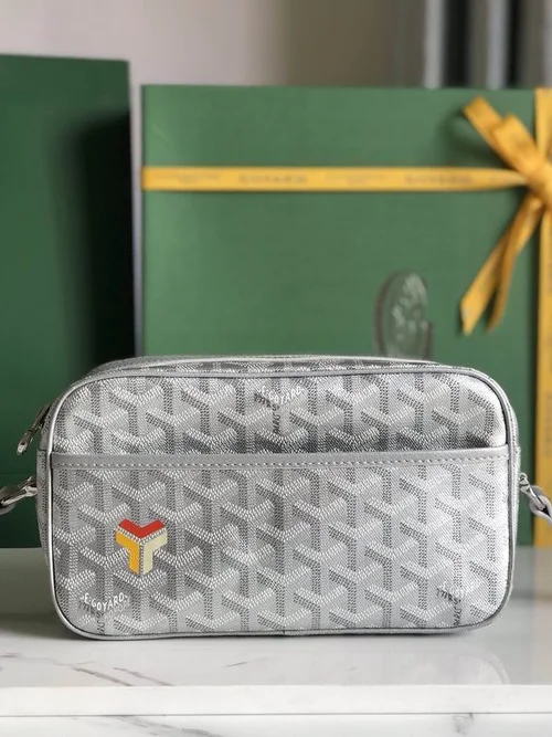 Goyard Original Camera Bag Authentic Coated Canvas Luxury
