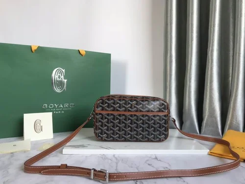 Goyard Original Camera Bag Authentic Coated Canvas Luxury