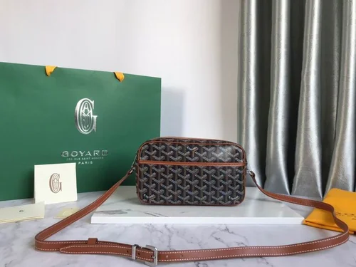 Goyard Original Camera Bag Authentic Coated Canvas Luxury