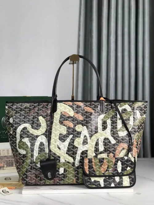 Goyard Original Shopping Tote Bag Authentic Coated Canvas