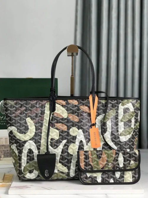 Goyard Original Shopping Tote Bag Authentic Coated Canvas