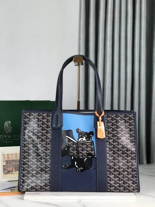 Goyard Original Shopping Tote Bag Authentic Coated Canvas