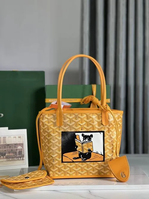 Goyard Original Shopping Tote Bag Authentic Coated Canvas