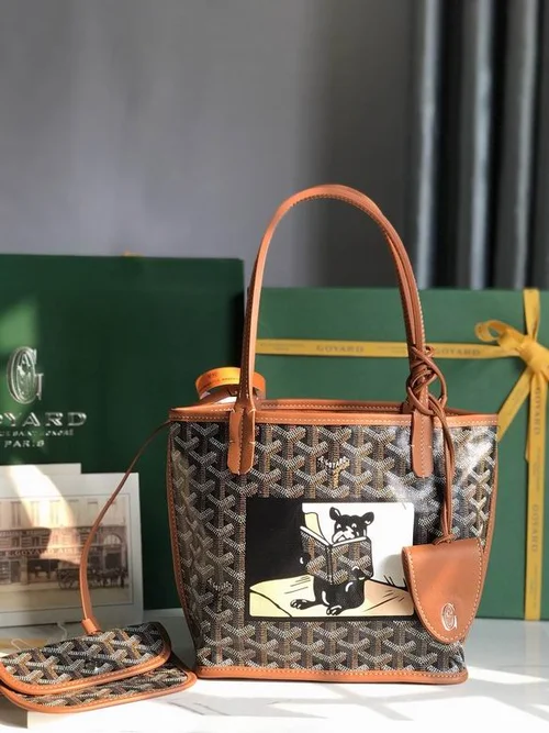 Goyard Original Shopping Tote Bag Authentic Coated Canvas