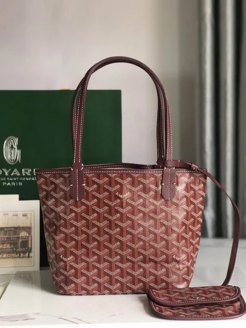 Goyard Original Shopping Tote Bag Authentic Coated Canvas