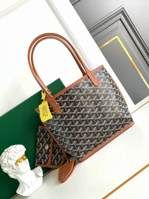 Goyard Original Shopping Tote Bag Authentic Coated Canvas
