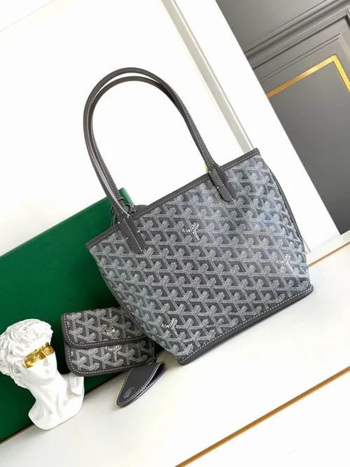 Goyard Original Shopping Tote Bag Authentic Coated Canvas