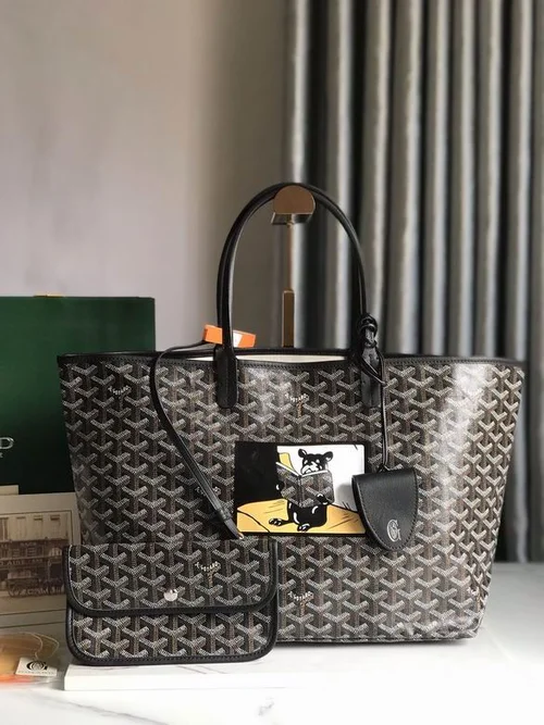 Goyard Original Shopping Tote Bag Authentic Coated Canvas