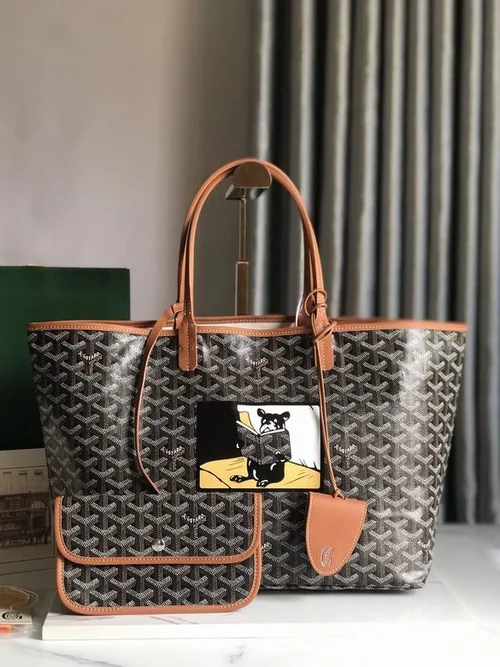 Goyard Original Shopping Tote Bag Authentic Coated Canvas