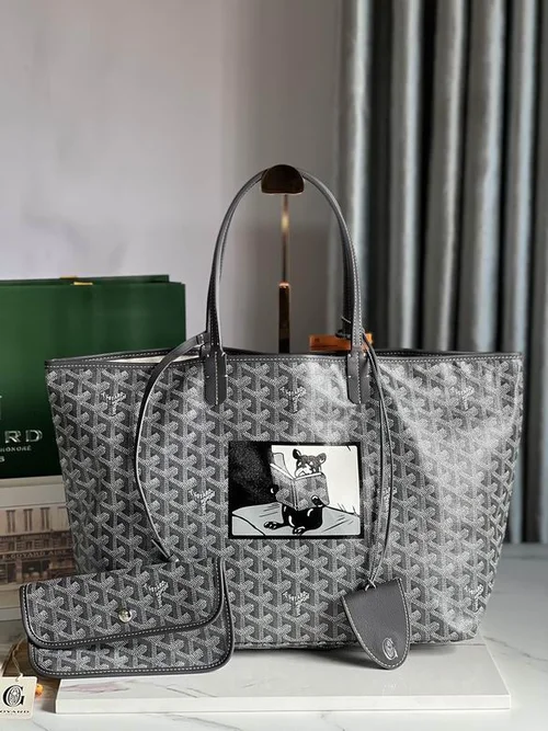 Goyard Original Shopping Tote Bag Authentic Coated Canvas