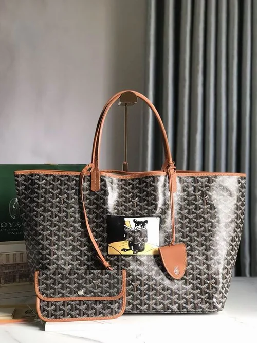 Goyard Original Shopping Tote Bag Authentic Coated Canvas