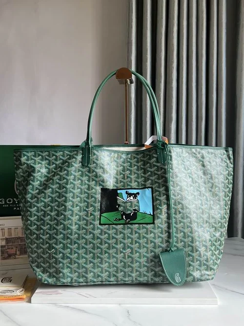 Goyard Original Shopping Tote Bag Authentic Coated Canvas