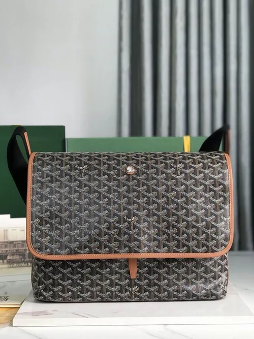 Goyard Original Postman Bag Authentic Coated Canvas Luxury