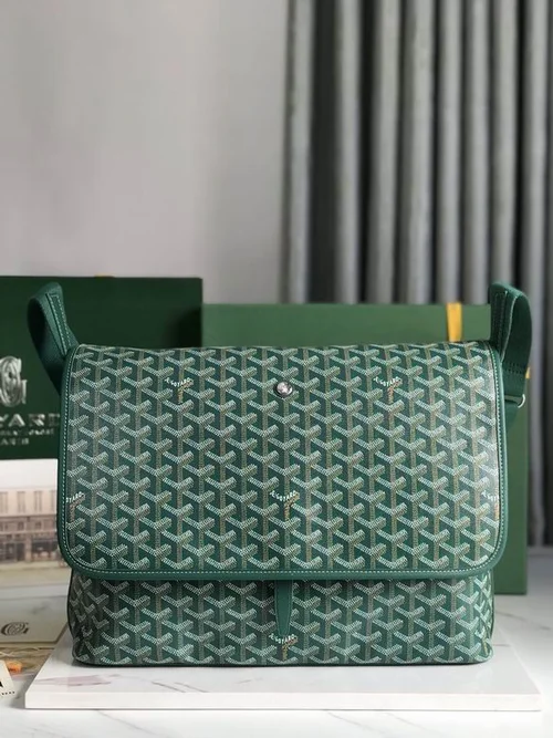 Goyard Original Postman Bag Authentic Coated Canvas Luxury