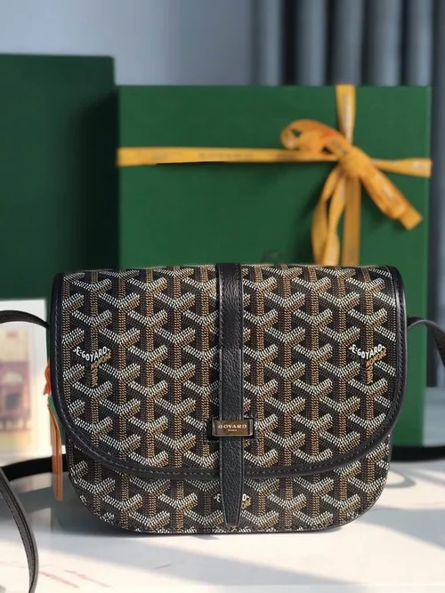 Goyard Original Postman Bag Authentic Coated Canvas Luxury