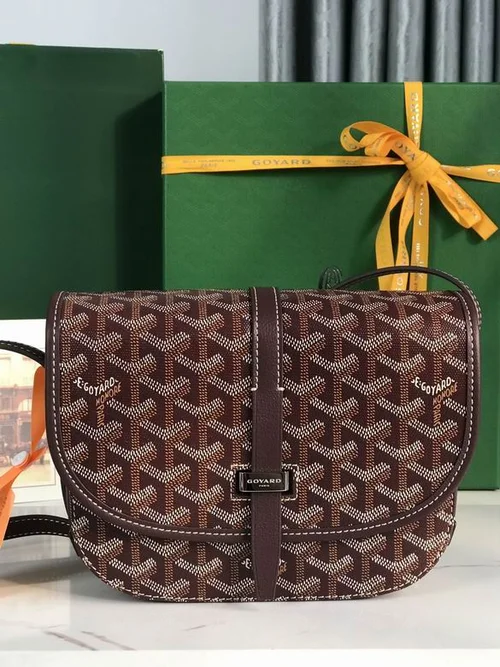 Goyard Original Postman Bag Authentic Coated Canvas Luxury