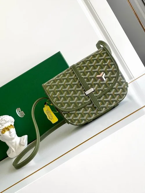 Goyard Original Postman Bag Authentic Coated Canvas Luxury