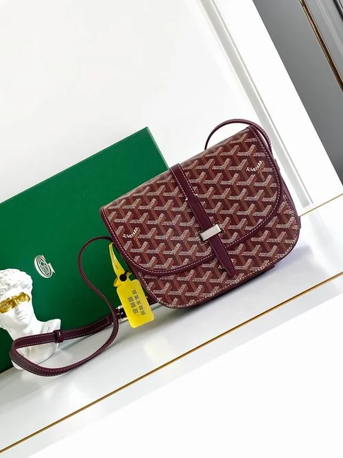 Goyard Original Postman Bag Authentic Coated Canvas Luxury