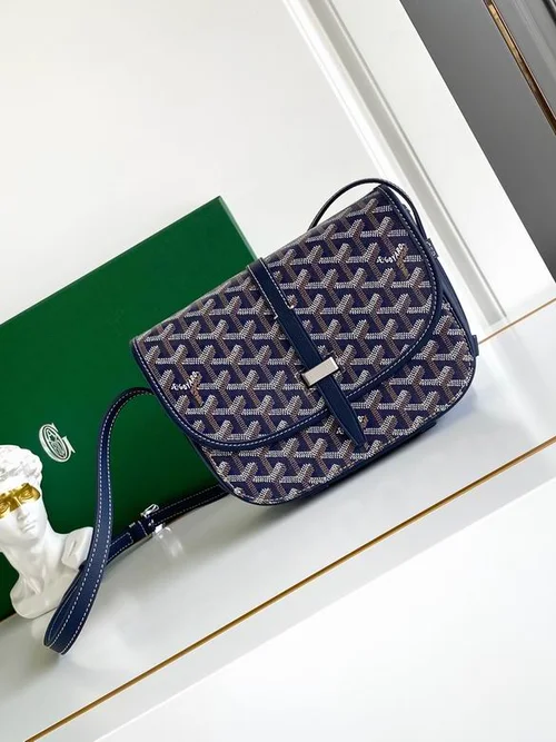 Goyard Original Postman Bag Authentic Coated Canvas Luxury