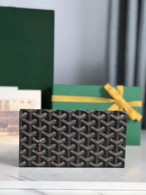 Goyard Original Wallet Authentic Coated Canvas Luxury