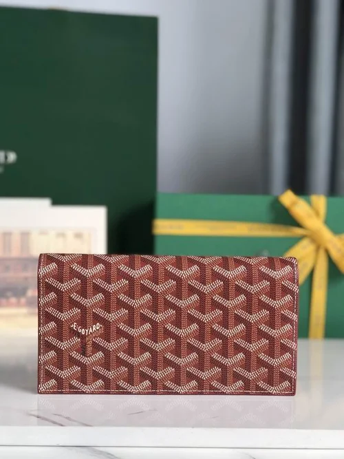 Goyard Original Wallet Authentic Coated Canvas Luxury