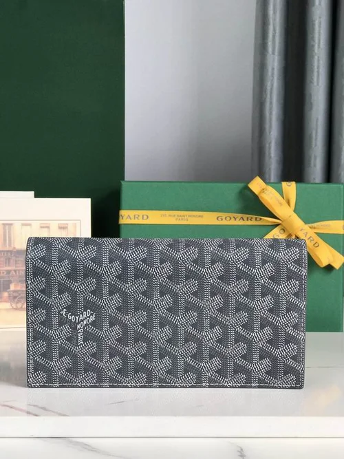 Goyard Original Wallet Authentic Coated Canvas Luxury