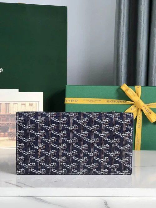 Goyard Original Wallet Authentic Coated Canvas Luxury