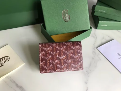 Goyard Original Wallet Authentic Coated Canvas Luxury