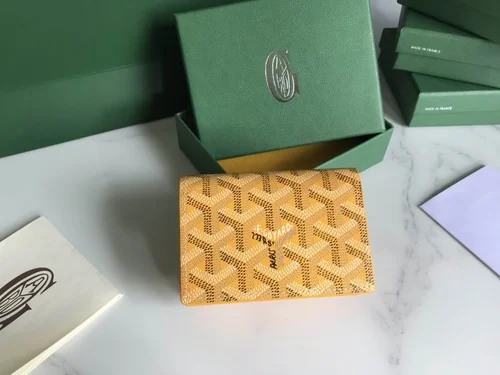 Goyard Original Wallet Authentic Coated Canvas Luxury