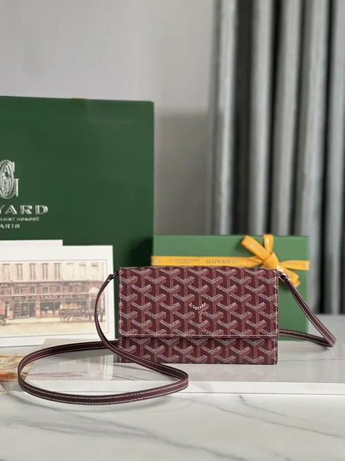 Goyard Original Wallet Authentic Coated Canvas Luxury
