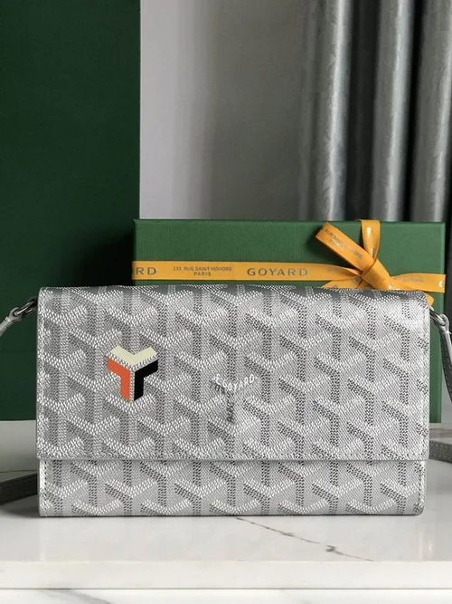 Goyard Original Wallet Authentic Coated Canvas Luxury