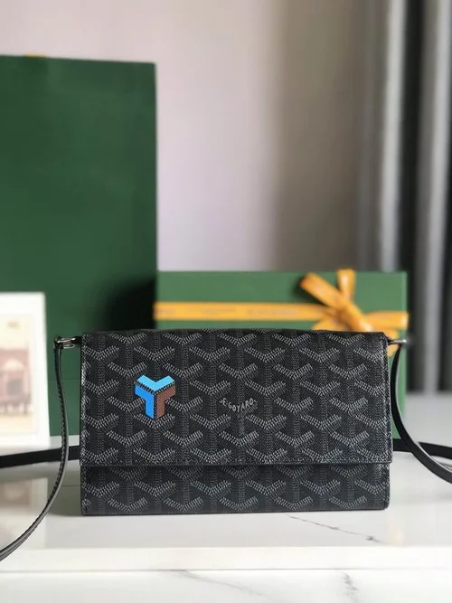 Goyard Original Wallet Authentic Coated Canvas Luxury