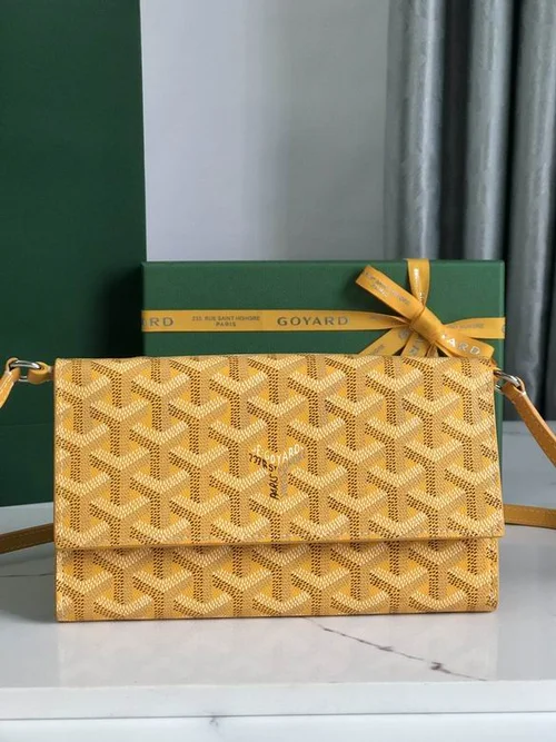 Goyard Original Wallet Authentic Coated Canvas Luxury