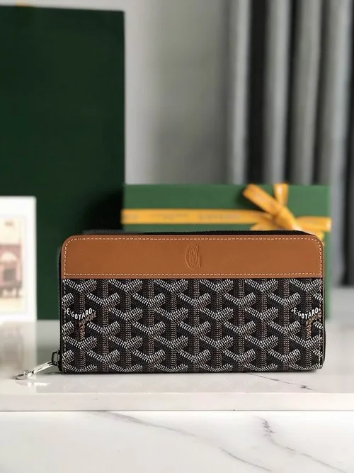 Goyard Original Wallet Authentic Coated Canvas Luxury