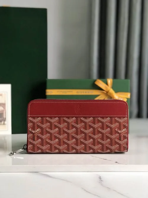 Goyard Original Wallet Authentic Coated Canvas Luxury