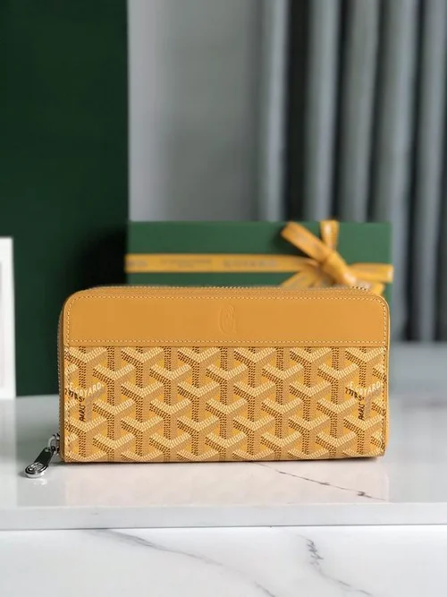 Goyard Original Wallet Authentic Coated Canvas Luxury