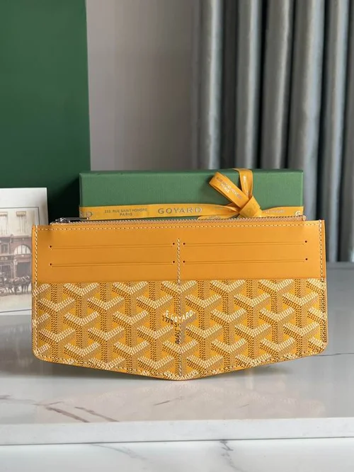 Goyard Original Wallet Authentic Coated Canvas Luxury
