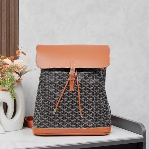 Goyard Large Backpack Women Men Luxury Coated Canvas